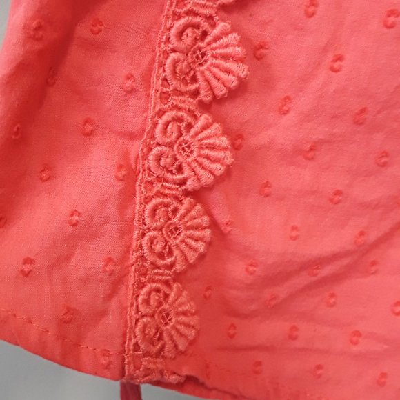 Anthropologie Leifnotes Pink Lace peasant Top - Picture 9 of 13